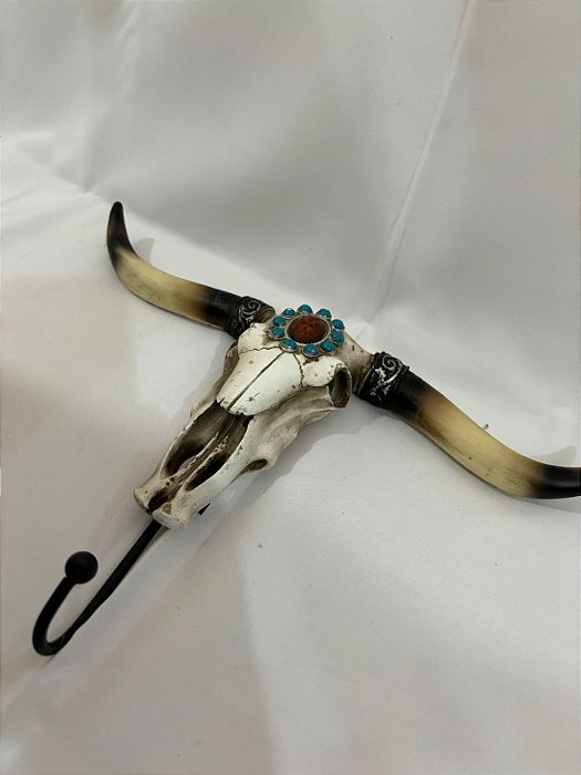 Cabideiro Cabeça de Boi Detalhe de Perolas 87-1286
