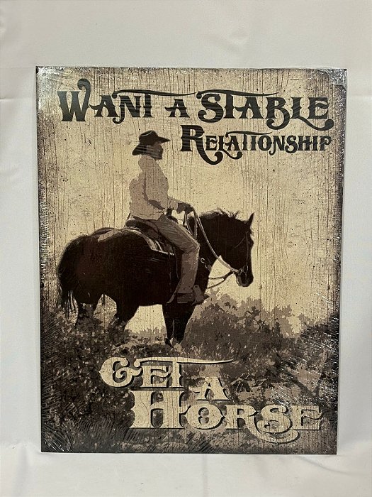PLACA DECORATIVA WANI A STABLE