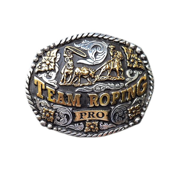FIVELA  MASTER TEAM ROPING PRO DETALHES EM DOURADO E PRATA