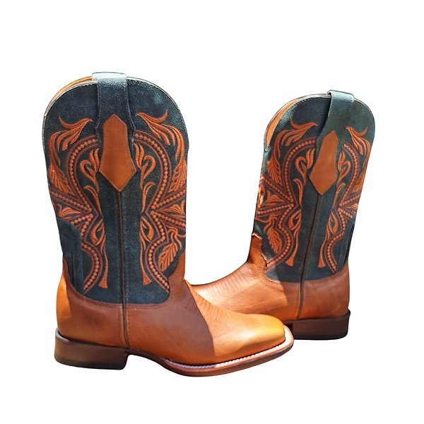BOTA GOYAZES CANO STRONG VERDE, DE COURO