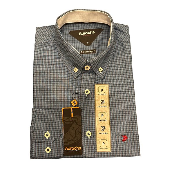 CAMISA AUROCHS XADREZ M.L