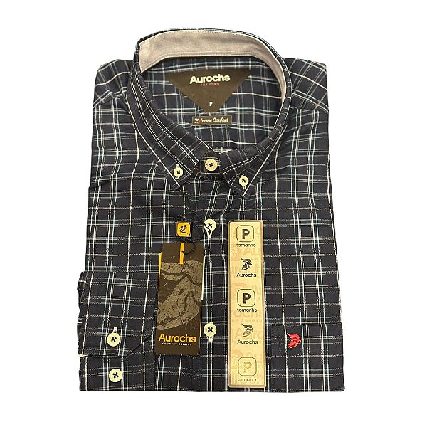 CAMISA AUROCHS XADREZ M.L