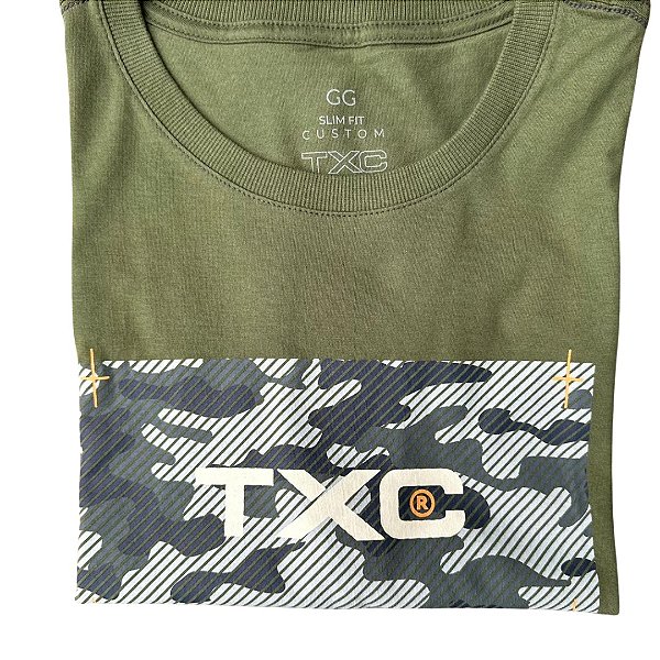 CAMISETA CUSTOM 191998 VERDE MILITAR