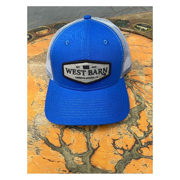 BONÉ WEST BARN AZUL LOGO PTO