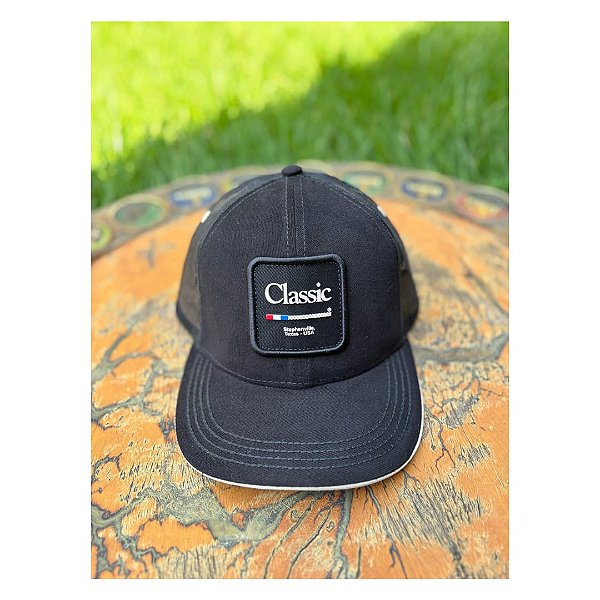 BONÉ CLASSIC PRETO LOGO PTO