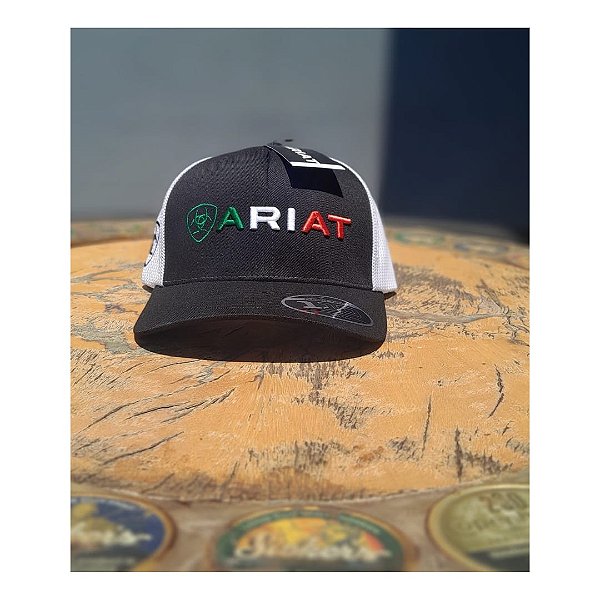 BONE ARIAT IMPORT. PRETO LOGO MEXICO