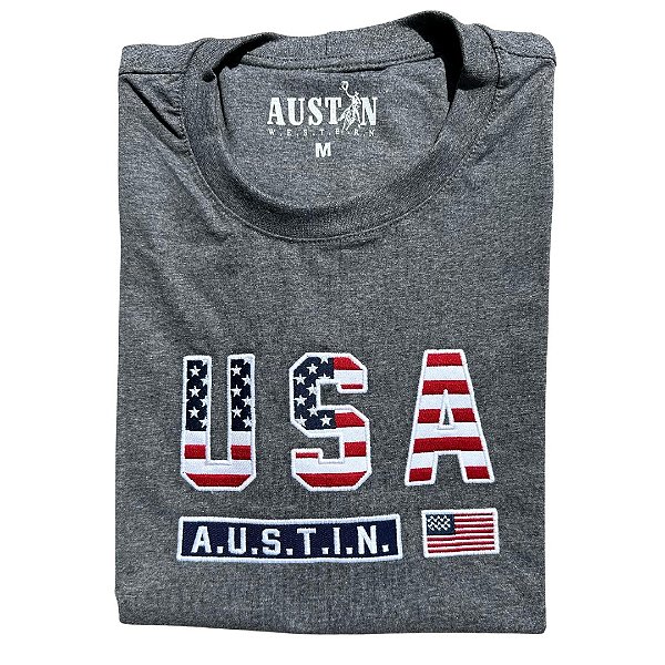 CAMISETA AUSTIN MESCLA USA