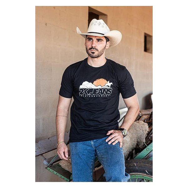 CAMISETA 2K JEANS PRETO CAVALO
