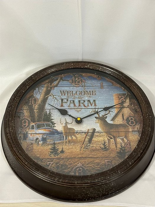 RELOGIO PAREDE 1034 WELCOME FARM