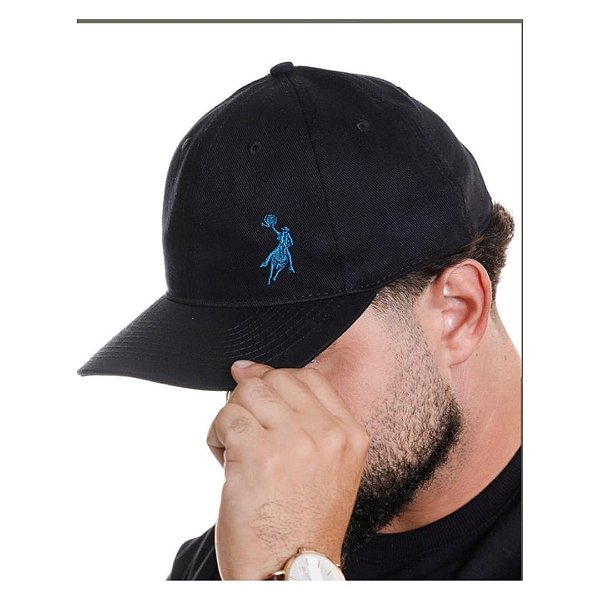 BONÉ AUSTIN WESTERN PRETO C/ AZUL