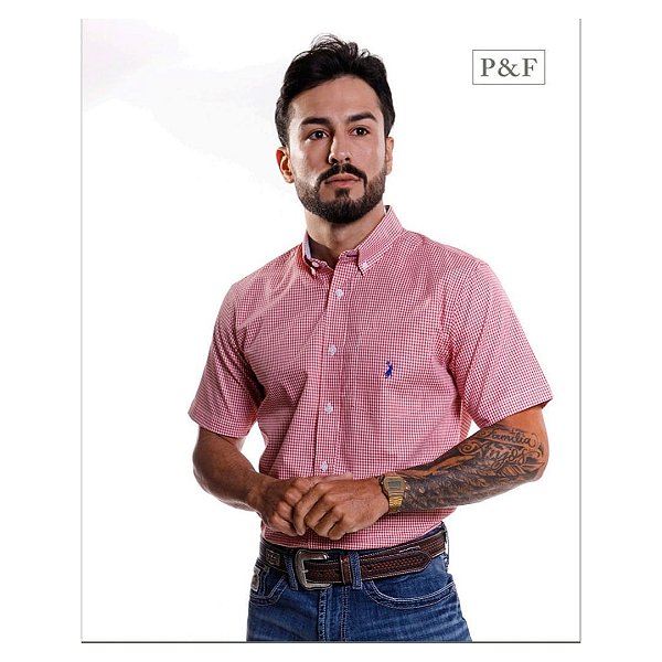 CAMISA AUSTIN MC ROSA
