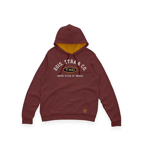 MOLETOM TXC 3426 C/ CAPUZ BORDO