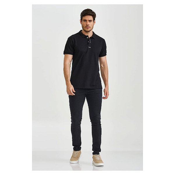 CAMISETA POLO TXC 6886 PRETO