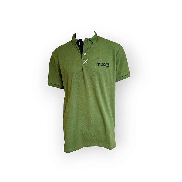 CAMISETA POLO 6878 VERDE MILITAR