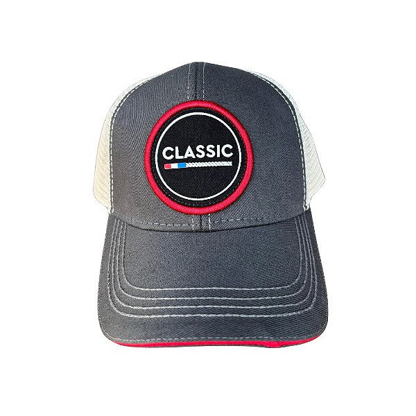 BONÉ CLASSIC CINZA LOGO CLASSIC PRETO