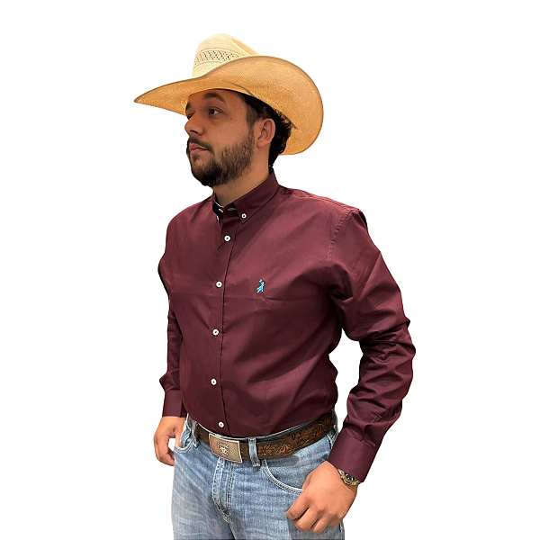 CAMISA M/L A W LISA BORDO