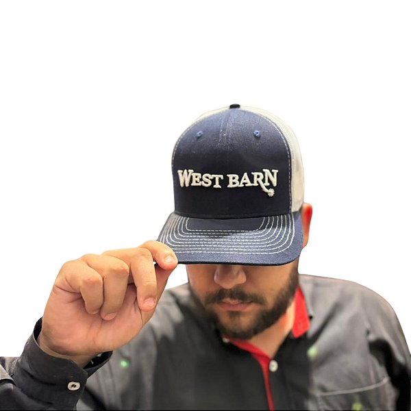 BONE WEST BARN MARINHO/BCO LOGO BCO