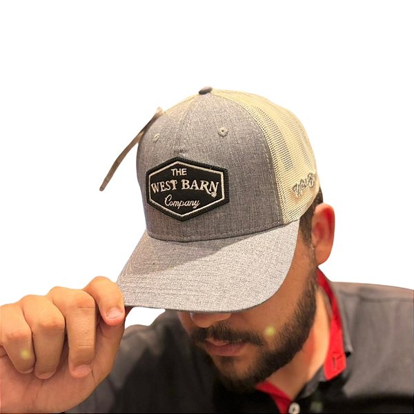 BONE WEST BARN CINZA/BEGE LOGO PTO