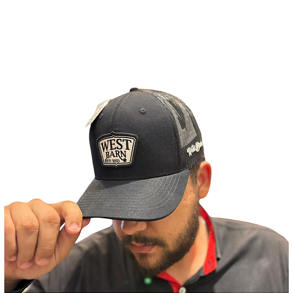 BONE WEST BARN PRETO LOGO BRANCA