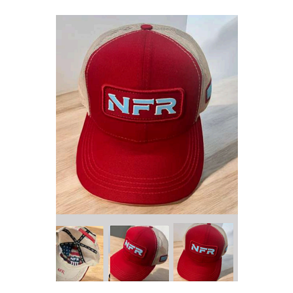BONE NFR 573 BEGE/VERMELHO