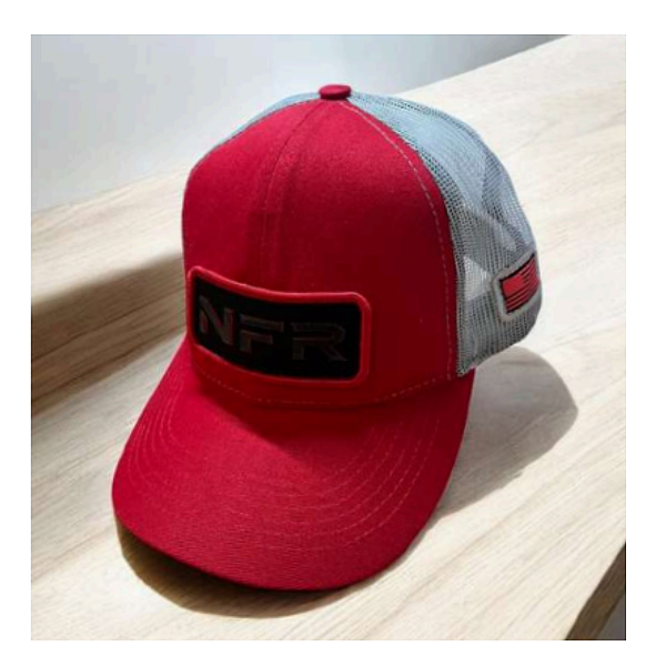 BONE NFR 562 CINZA/VERMELHO