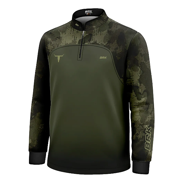 CAMISETA UV BRK C01850 CAMU VERDE LONG HORN