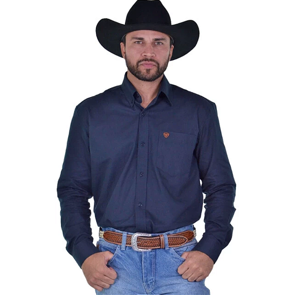 CAMISA RADADE M/L MARINHO