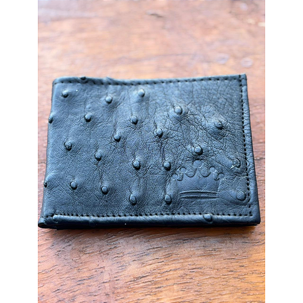 CARTEIRA COURO AVZ PRETO COM PINTA