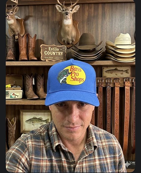 BONE IMP. BASS PRO SHOPS AZUL TELA AZUL