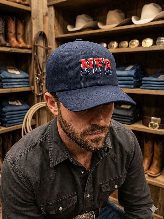 BONE NFR 617 MARINHO/NFR VERM/AZUL