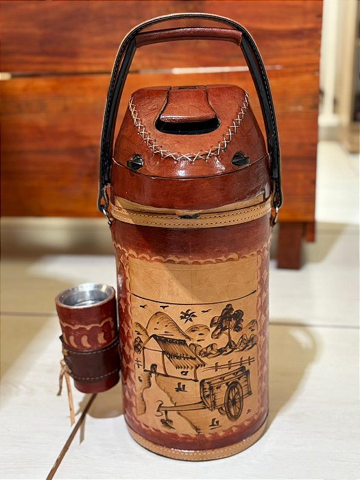 GARRAFA  COURO FAZENDINHA CAFÉ