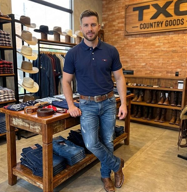 CAMISETA TXC 69127 POLO MARINHO