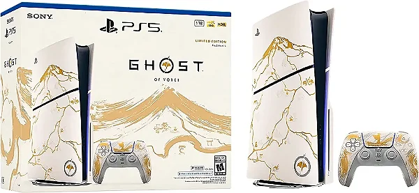 Console Sony Playstation 5 Slim Ghost of Yotei Edição Limitada CFI-2015A 4K 1TB SSD