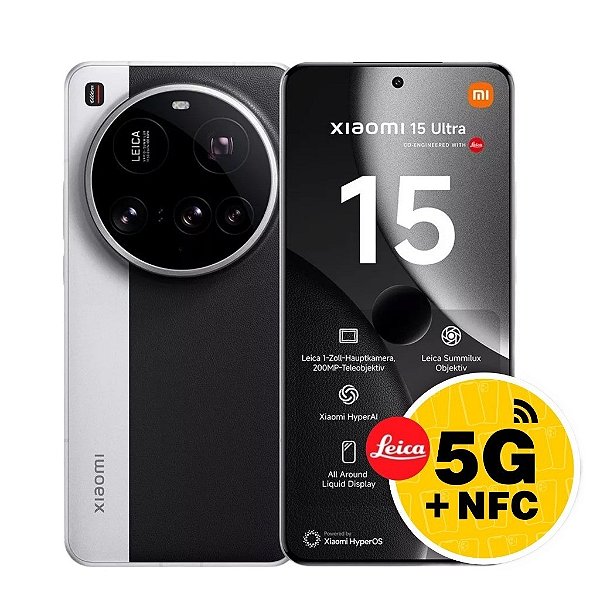 Smartphone Xiaomi 15 Ultra 5G Global 512GB 16GB RAM Dual SIM Tela 6.73"