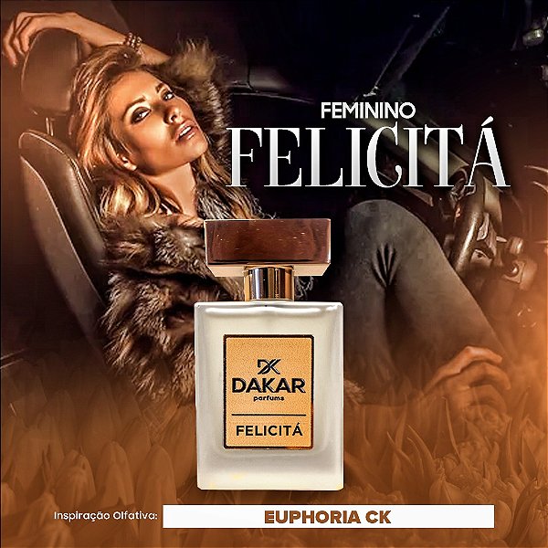 Felicitá - Inspiração Olfativa Euphoria Calvin Klein - 50ml