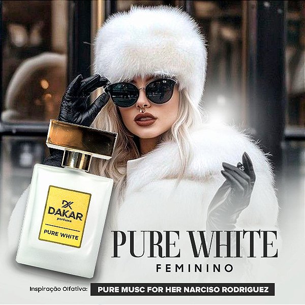 Pure White - Inspiração Olfativa Pure Musc For Her Narciso Rodriguez - 50ml