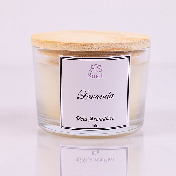 Vela Aromática Lavanda - 100% Cera Vegetal - 100g