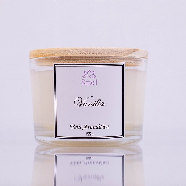 Vela Aromática Vanilla - 100% Cera Vegetal - 100g