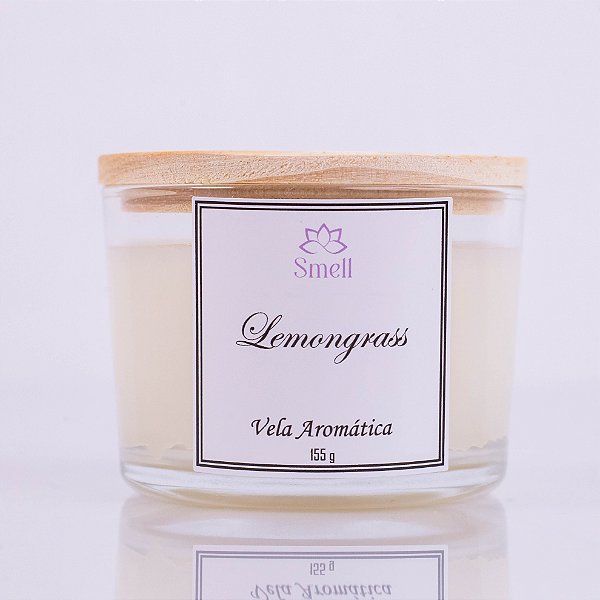 Vela Aromática Lemongrass - 100% Cera Vegetal - 100g