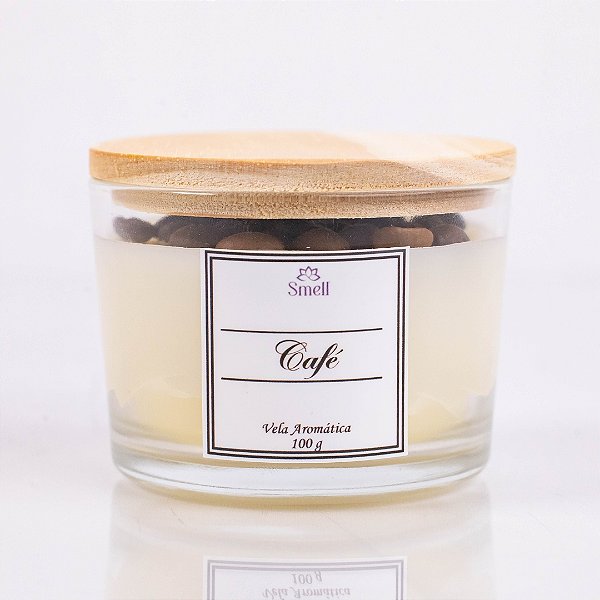 Vela Aromática Café - 100% Cera Vegetal - 100g