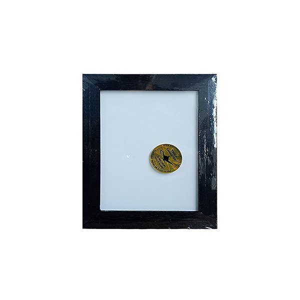 Moldura De Madeira Rústica Preta 15x20  Com Papel Sublimático Aladim Brindes (01 Unidade)