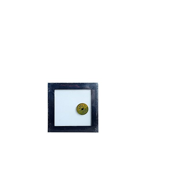 Moldura De Madeira Rústica Preta 10x10  Com Papel Sublimático Aladim Brindes (01 Unidade)