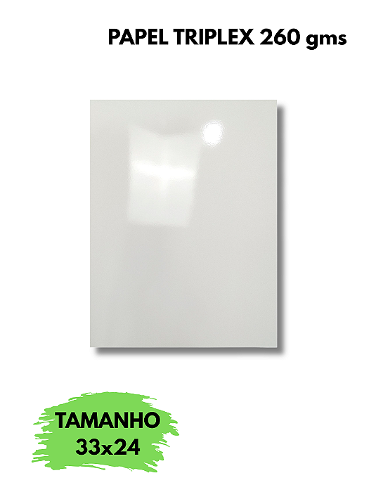(B) Kit Papel Sublimável Triplex 33x24 260 gms Aladim Brindes (20 unidades)