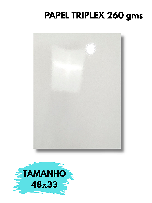 (B) Kit Papel Sublimável Triplex 48x33 260 gms Aladim Brindes (20 unidades)