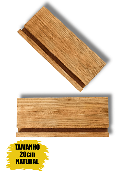 Kit Suporte De Madeira Natural 20cm Aladim Brindes (05 Unidades)