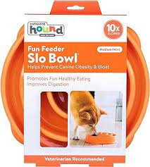 Outward Hound - Comedouro Lento Slowbowl Orange