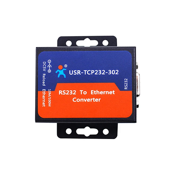 Conversor RS232 para Ethernet (TCP-IP) (USR-TCP232-302) C/ Cabo Conversor