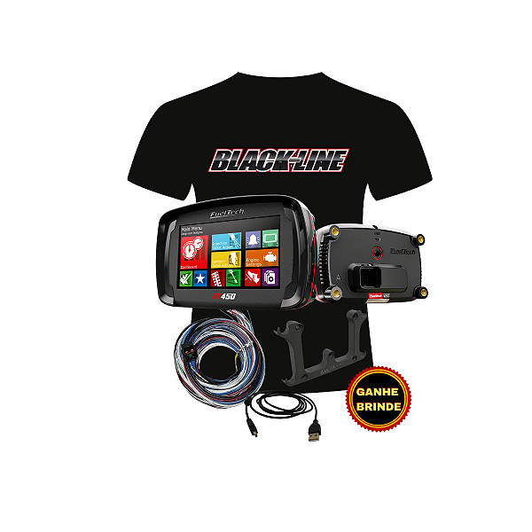 MODULO DE INJECAO FT450 SFI - COM CHICOTE 3M - FUELTECH