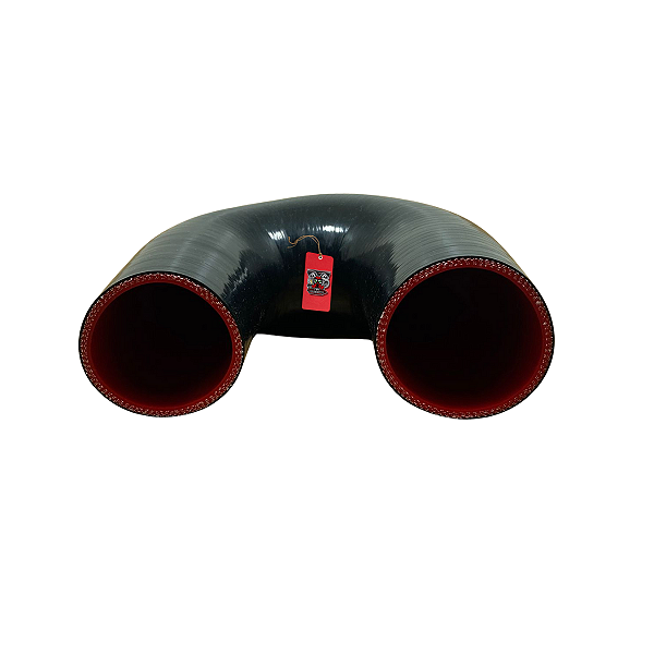 MANGOTE SILICONE 180º PRETO 2,75" X 2,5" - BEEP TURBOS