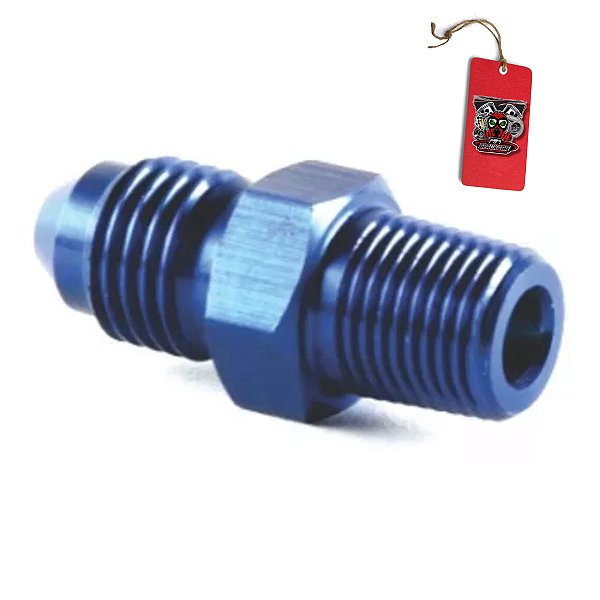 NIPLE 4AN X1/8 AZUL MTR